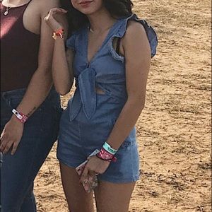 Denim romper/ jean romper